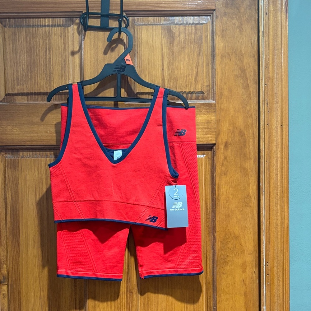 ❤️New Balance Red and Navy Athletic Set